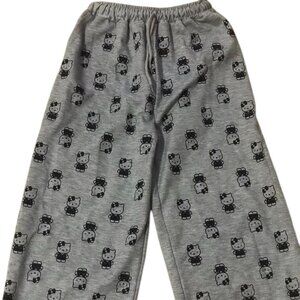 Soft gray Hello Kitty pajama pants